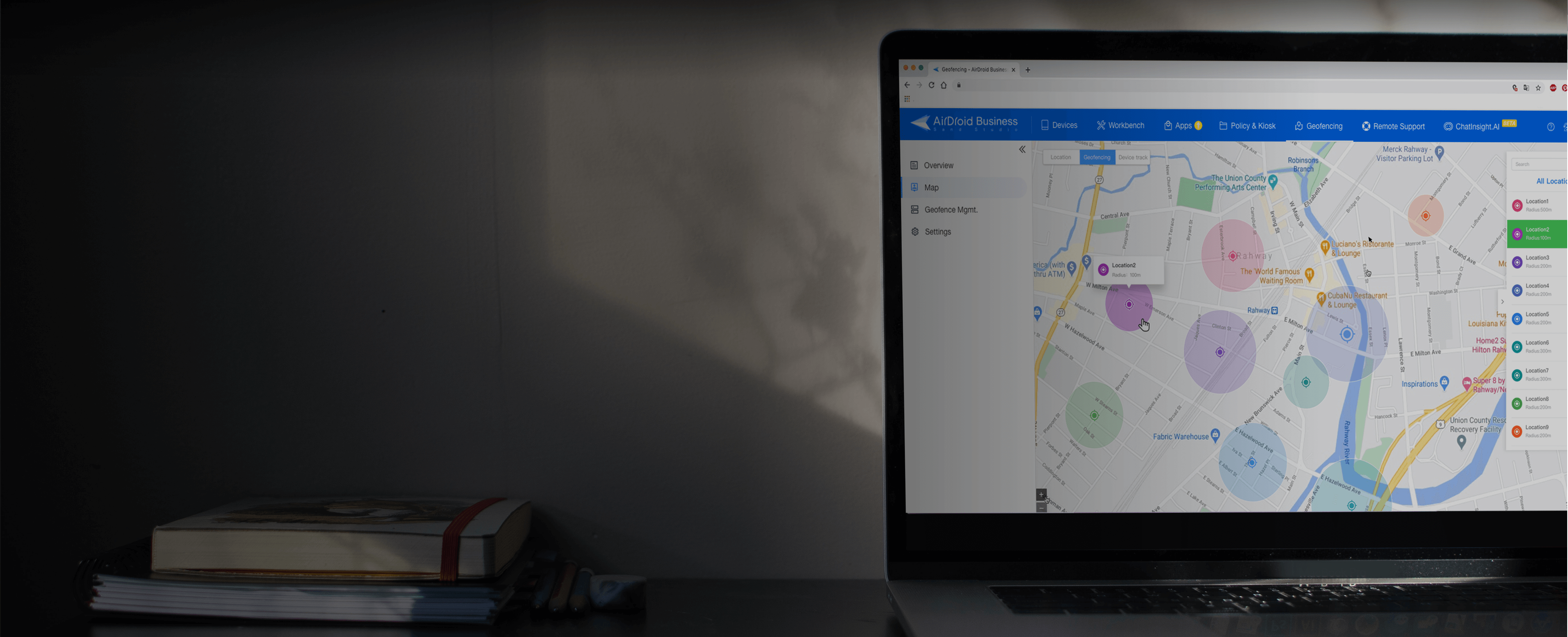 MDM software for geofencing