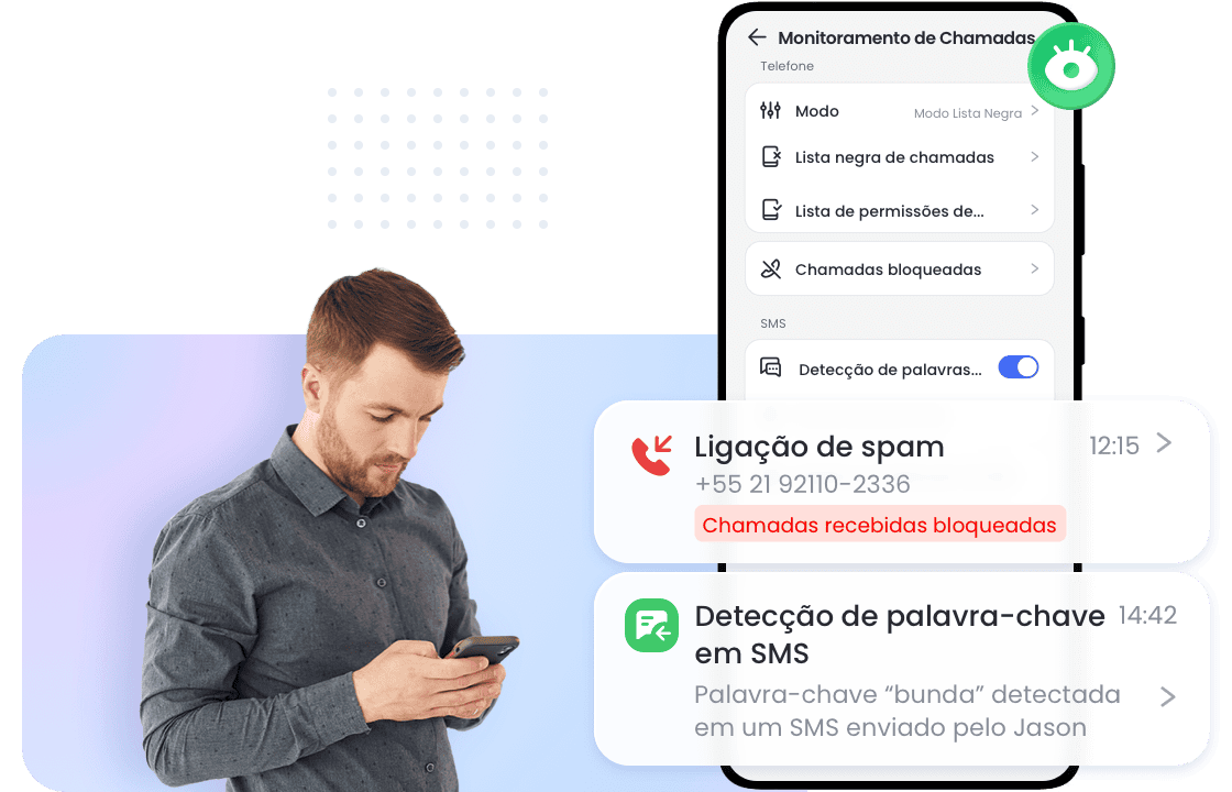 Monitoramento de chamadas e SMS para segurança na comunicação
