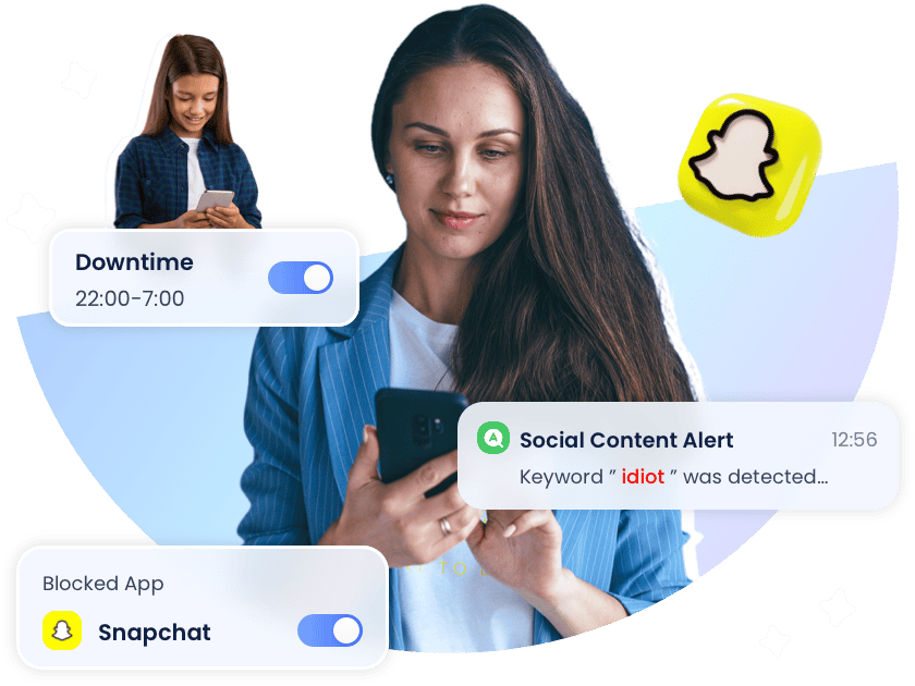 keep updated with kids' Snapchat activities